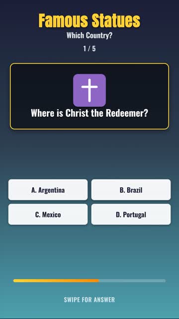 Famous Statues Quiz: Guess The Country! 🗽 Can You Score 5/5?