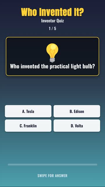 Inventor Quiz: Who Really Invented It? 5 Genius Questions! 💡📞