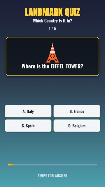 LANDMARK QUIZ Which Country Is It In? — Can You Get 5/5? 🧠 #shorts