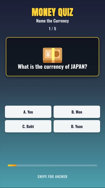 MONEY QUIZ Name the Currency — Can You Get 5/5? 🧠 #shorts