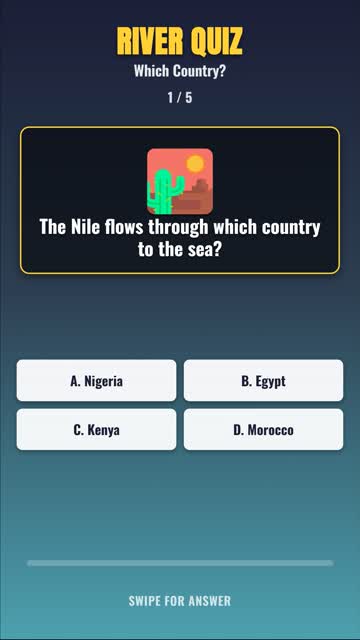 RIVER QUIZ Which Country? — Can You Get 5/5? 🧠 #shorts