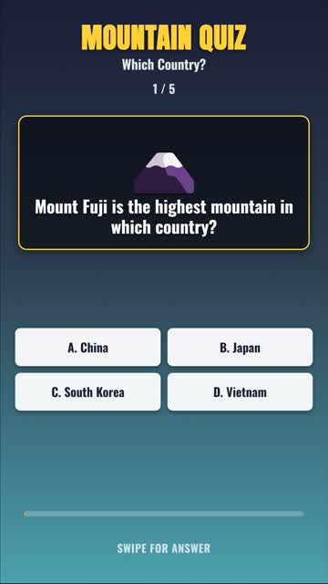 MOUNTAIN QUIZ Which Country? — Can You Get 5/5? 🧠 #shorts