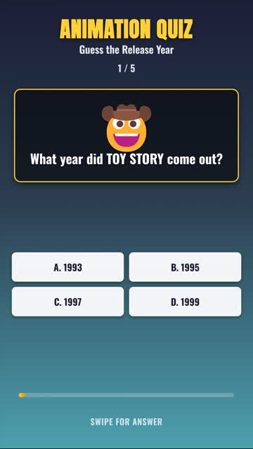 ANIMATION QUIZ Guess the Release Year — Can You Get 5/5? 🧠 #shorts