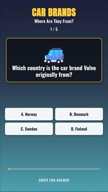 Car Brands Quiz: Do You Know Where They Were Born? 🚗 #shorts