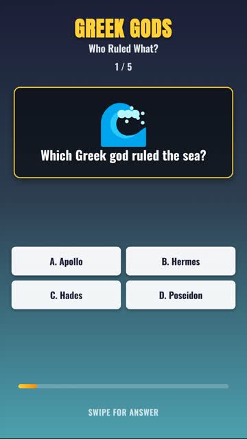 Greek Gods Quiz: Do You Know Who Ruled What? 🧠 #shorts