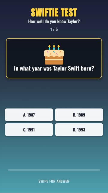 Are You a REAL Swiftie? 5 Taylor Swift Questions Only True Fans Get Right 💖 #shorts