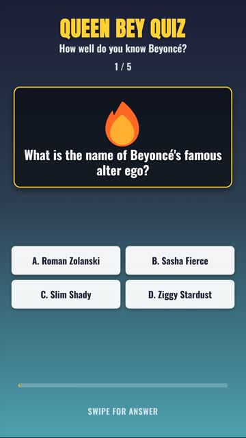 How Well Do You Know Beyoncé? 5 Questions, 30 Seconds 👑 #shorts