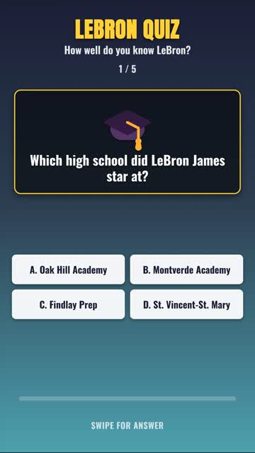 5 LeBron James Questions Every Fan Should Nail 🏀 #shorts