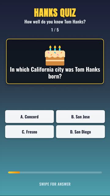 Are You a REAL Fan? 5 Tom Hanks Questions Only True Fans Get Right 🎬 #shorts