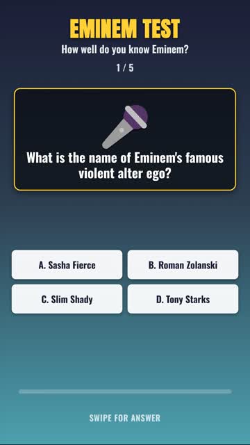 Eminem Fan Test — How Many Can You Answer? 🎤 #shorts