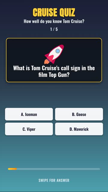 Tom Cruise Quiz: Can You Get All 5 Right? 🎬 #shorts