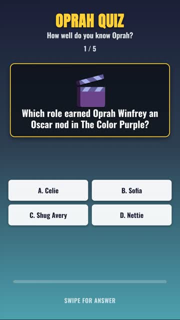 The Ultimate Oprah Winfrey Trivia Challenge 📺 #shorts